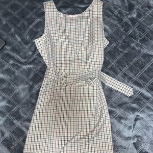 Lottie Moss plaid mini dress